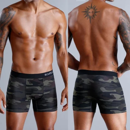 Camouflage Print Boxer Briefs