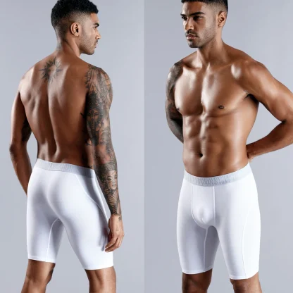 Long Leg Solid Boxer Briefs