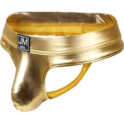 Men's Sleek Metallic Thongs - Image 3