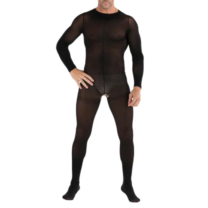 Men's Crotchless Full Bodystockings - Image 6