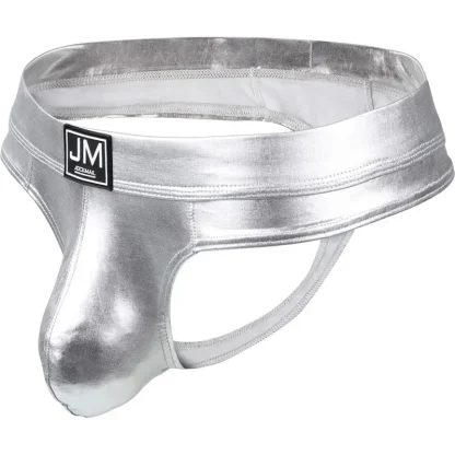 Men's Sleek Metallic Thongs - Image 4