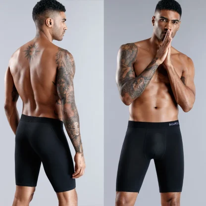 Long Leg Solid Boxer Briefs - Image 3