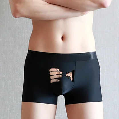 Plus Size Funny Print Boxer Briefs