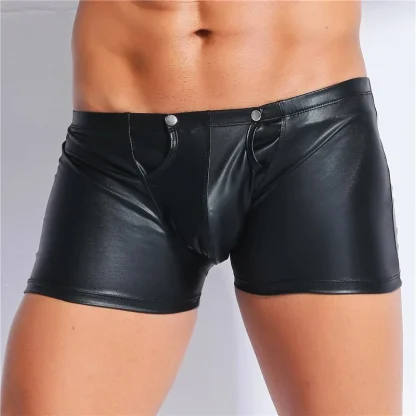 Zippered Back Black Boxer Brief - Image 2