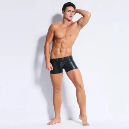 Zippered Back Black Boxer Brief - Image 5