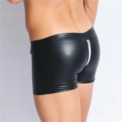 Zippered Back Black Boxer Brief - Image 3