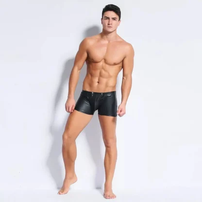 Zippered Back Black Boxer Brief - Image 4