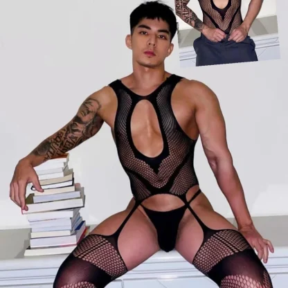 Sexy Fishnet Suspender Bodystocking