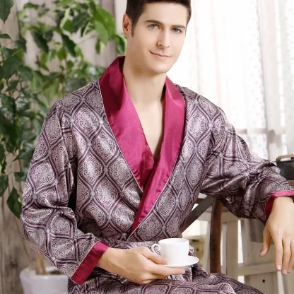 Soft Shiny Printed Robes - Image 3