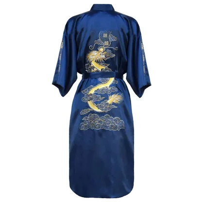 Embroidered Dragon Soft Robe - Image 7