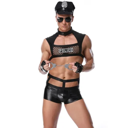 Sexy Mesh Cop Uniform Lingerie - Image 6