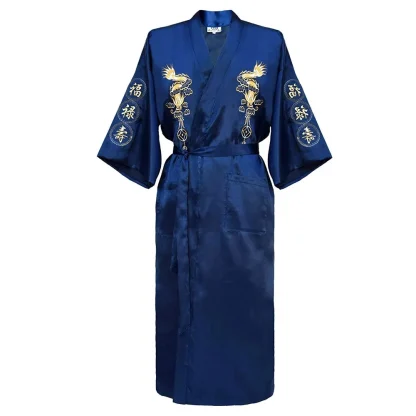 Embroidered Dragon Soft Robe - Image 6