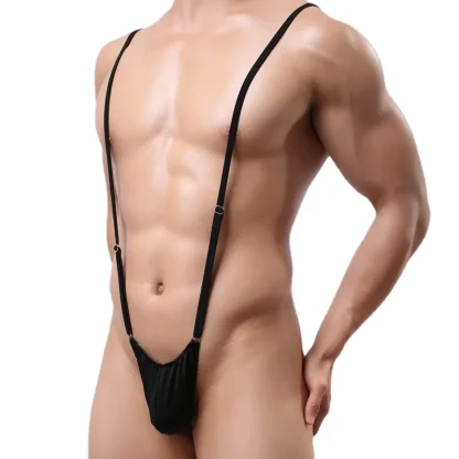 Sexy Black Mankini Bodysuit