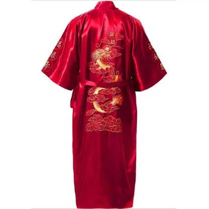 Embroidered Dragon Soft Robe - Image 4