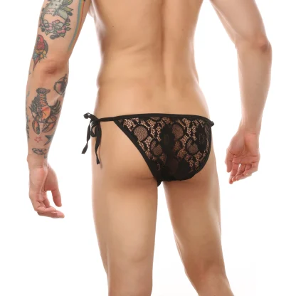 Tie-side See-through Lace Brief - Image 6