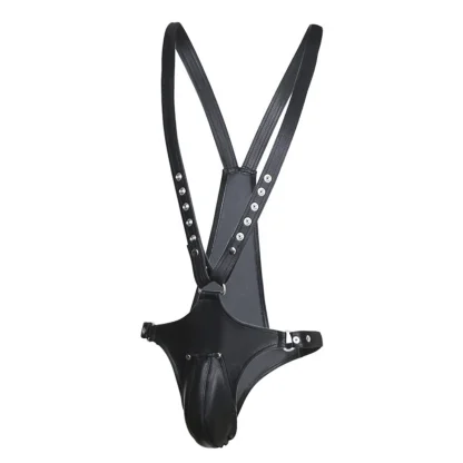 Erotic Black Harness Bodysuit - Image 3