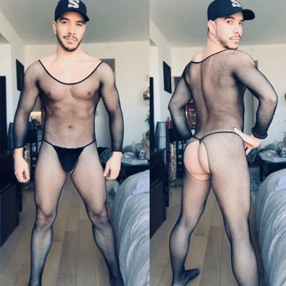 Sexy Fishnet Suspender Bodystocking - Image 6