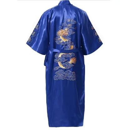 Embroidered Dragon Soft Robe - Image 5