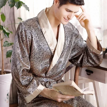 Soft Shiny Printed Robes - Image 2