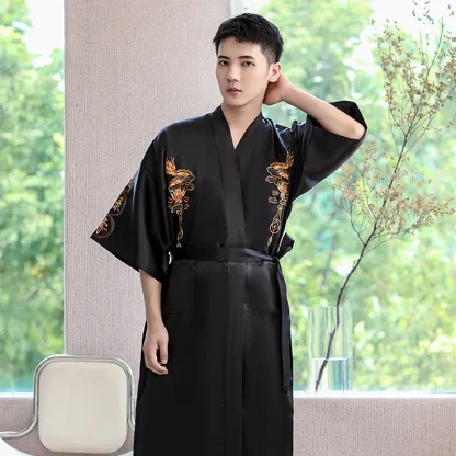 Dragon Pattern Half Sleeve Robes - Image 6