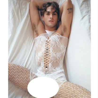 Sexy Fishnet Suspender Bodystocking - Image 4