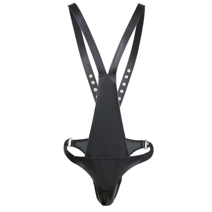 Erotic Black Harness Bodysuit - Image 4