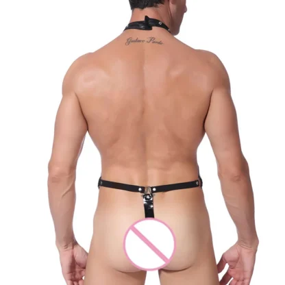 Black Halter Bodysuit Harness - Image 4