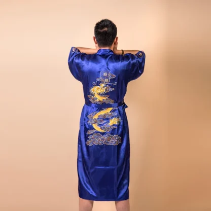 Embroidered Dragon Soft Robe - Image 2