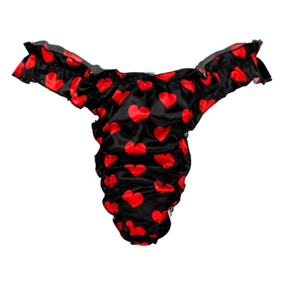 Ruffle Edges Shiny Thong - Image 10