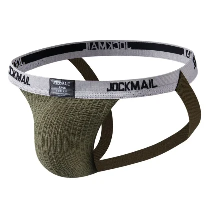 Colorful Striped Elastic Jockstrap - Image 11