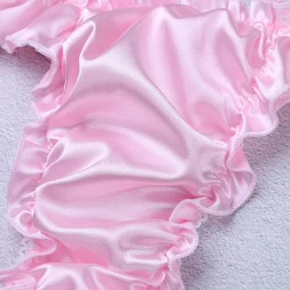 Ruffle Edges Shiny Thong - Image 6