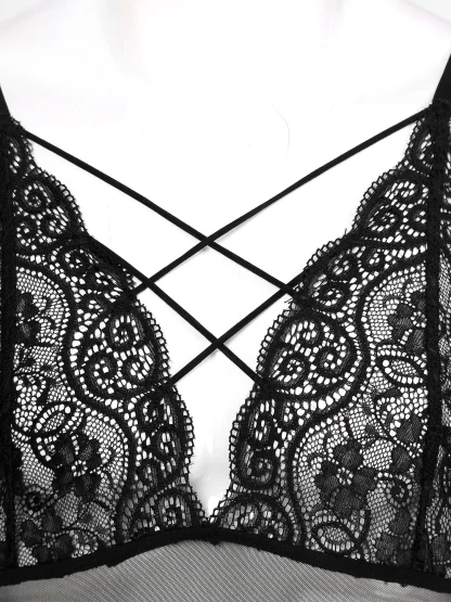 High Cut See-through Bodysuit - Image 8