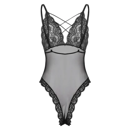 High Cut See-through Bodysuit - Image 2