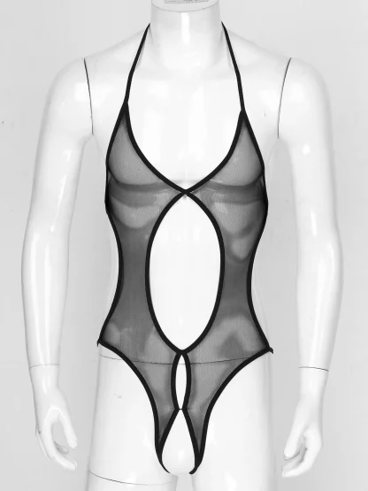 Backless See-through Bodysuit - Image 2