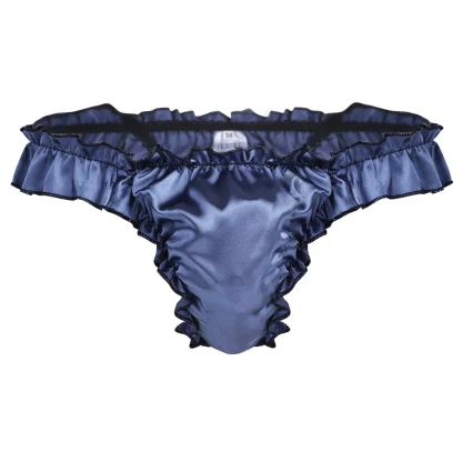 Ruffle Edges Shiny Thong