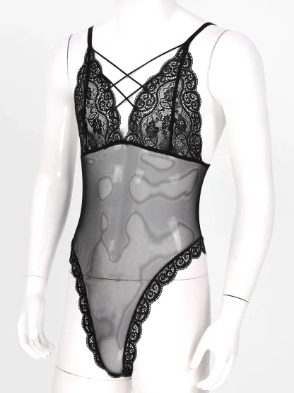 High Cut See-through Bodysuit - Image 5