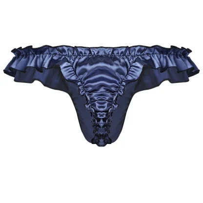 Ruffle Edges Shiny Thong - Image 7