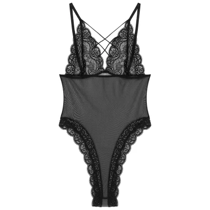 High Cut See-through Bodysuit - Image 3