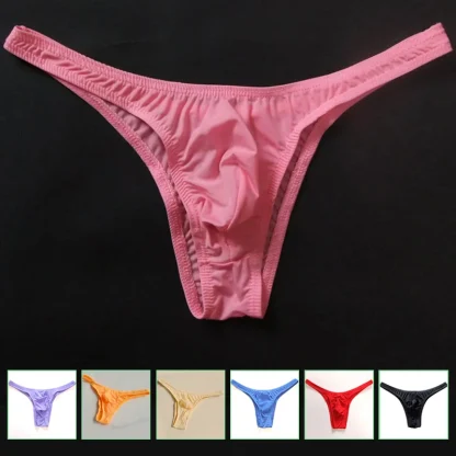Low-rise Solid Color Thongs - Image 2