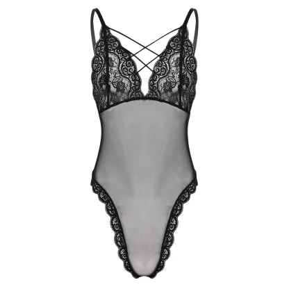 High Cut See-through Bodysuit
