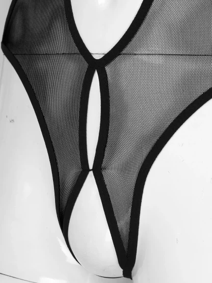 Backless See-through Bodysuit - Image 6
