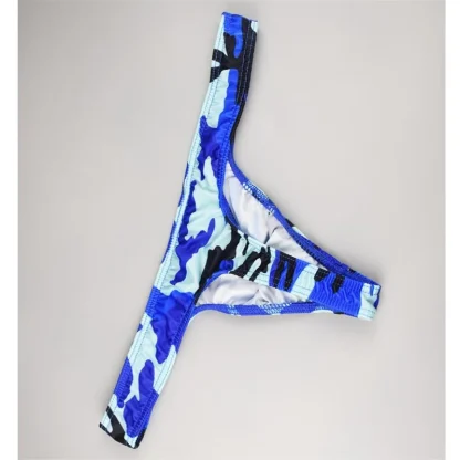 Camouflage Printed Low-rise Thong - Image 3