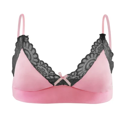 V-neck Lace Trim Sexy Bra - Image 13