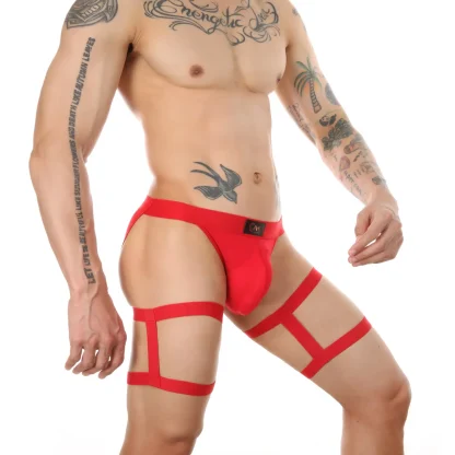 Strappy Elastic Back Plain Thongs - Image 3