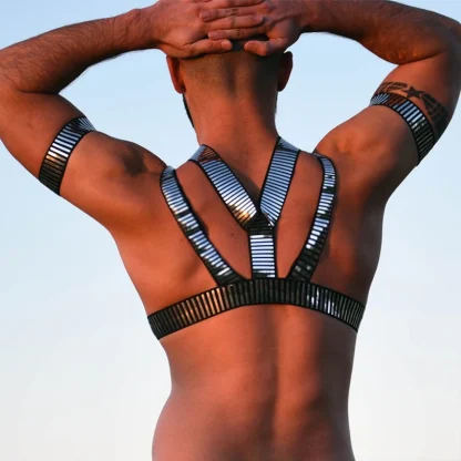 Sexy Shiny Chest Harness - Image 2