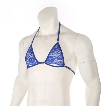 See-through Lace Halter Bra - Image 12