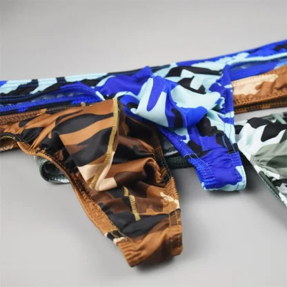 Camouflage Printed Low-rise Thong - Image 11