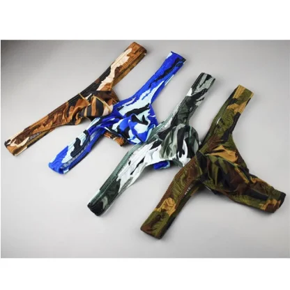 Camouflage Printed Low-rise Thong - Image 13