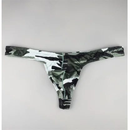 Camouflage Printed Low-rise Thong - Image 7