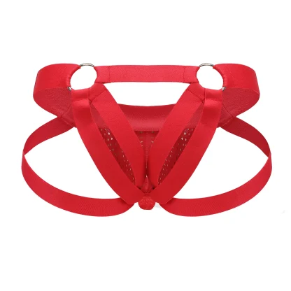 Men's Solid Strappy Jockstrap - Image 2